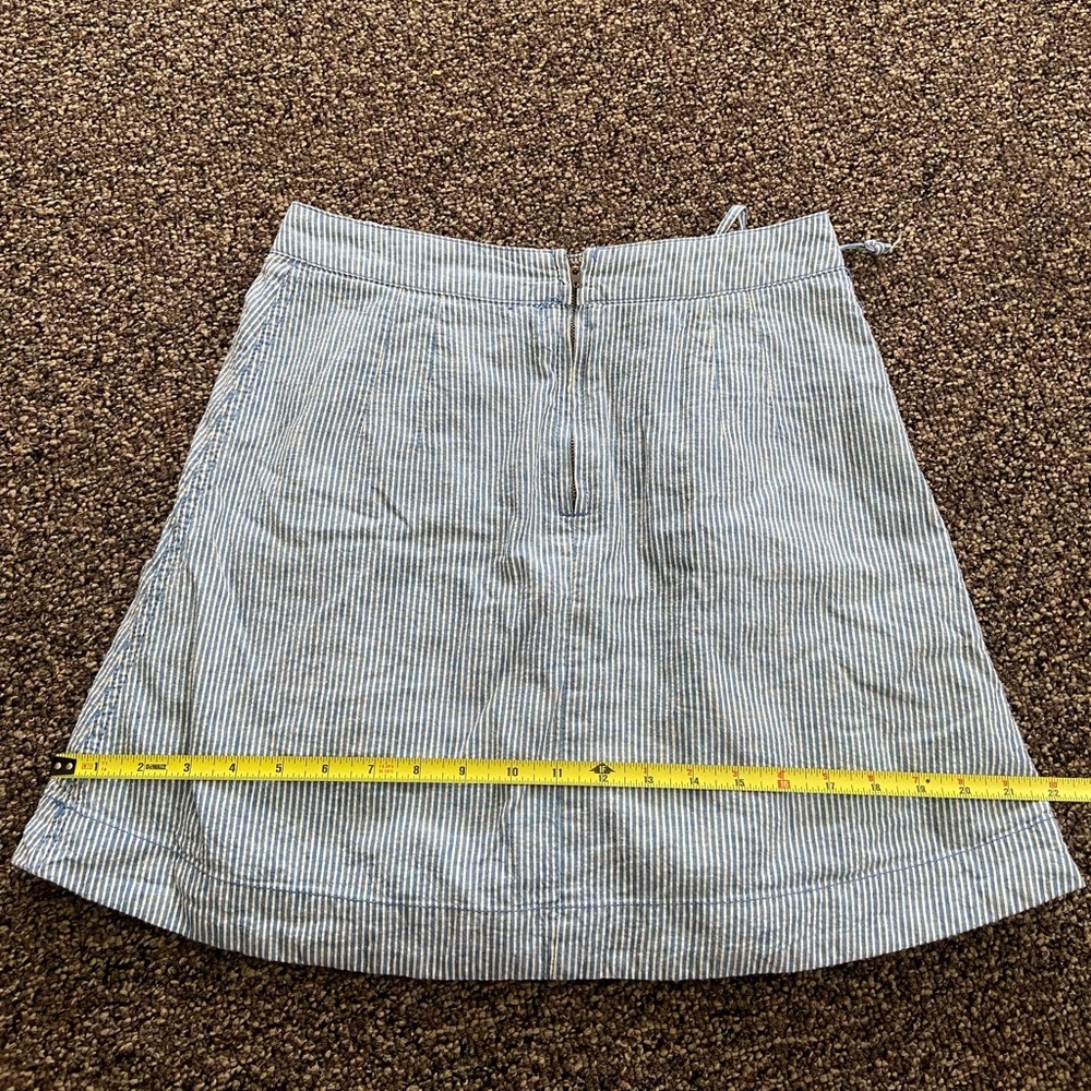 Free People skirt, Blue & White  size:8 - Picture 5 of 14